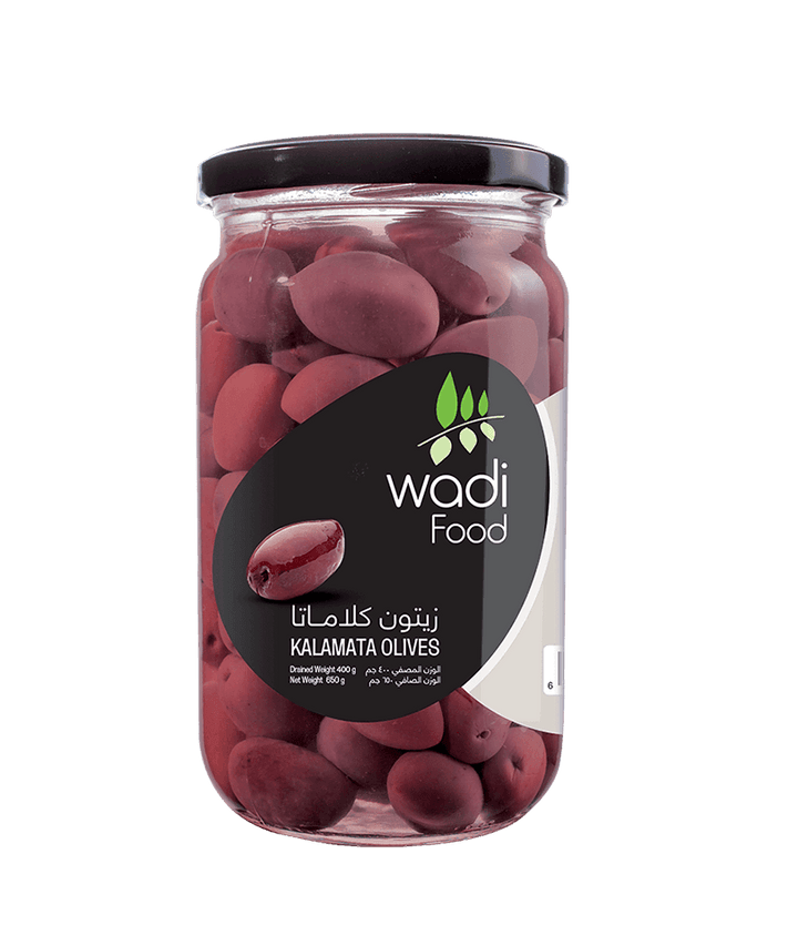 Wadi Food Kalamata Olives 650gm Jar Wadi Food