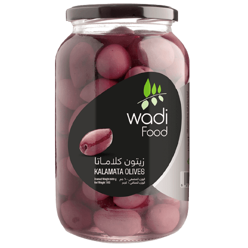 Wadi Food Kalamata Olives 1kg Jar - Qio