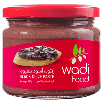 Wadi Food Black Olive Paste 300gm Jar - Qio