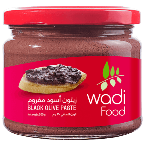 Wadi Food Black Olive Paste 300gm Jar - Qio