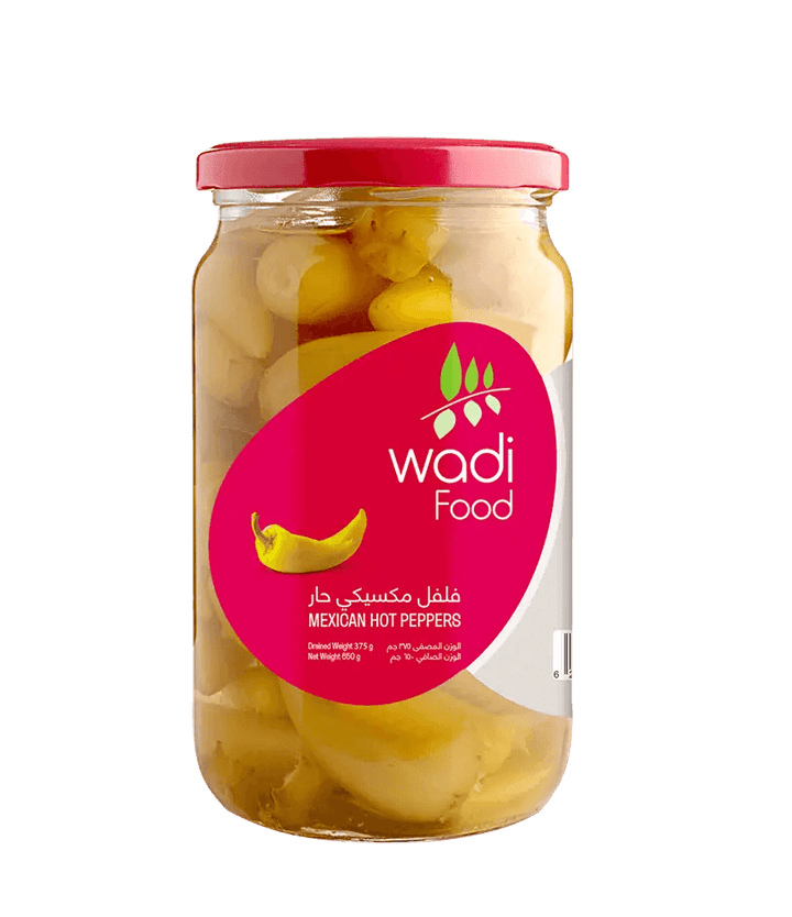 Wadi Food Mexican Hot Peppers 650gm Jar Wadi Food